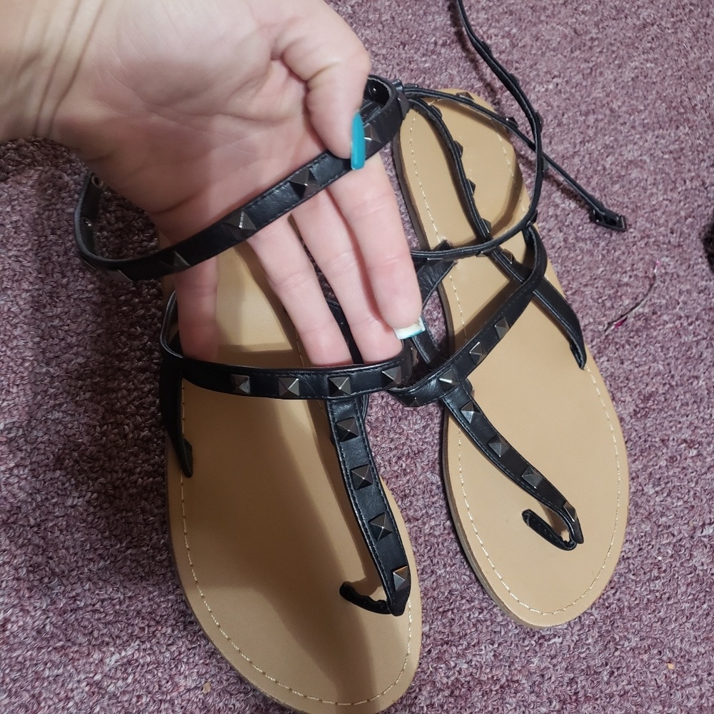 Studded sandals